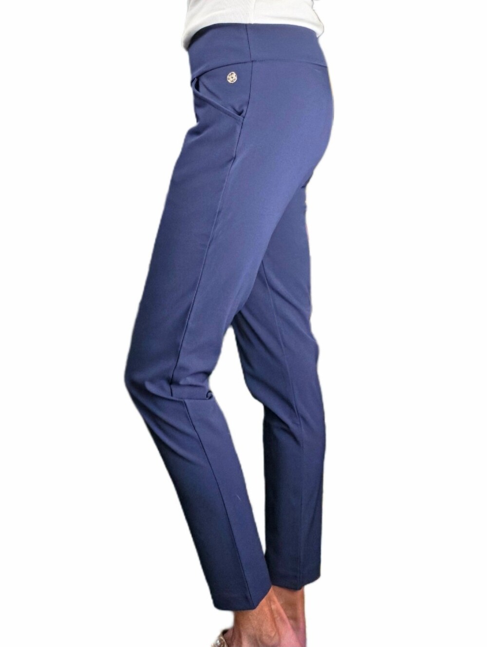 LILLY PULITZER UPF 50+ Luxletic Corso Pant In True Navy - Picture 12 of 13